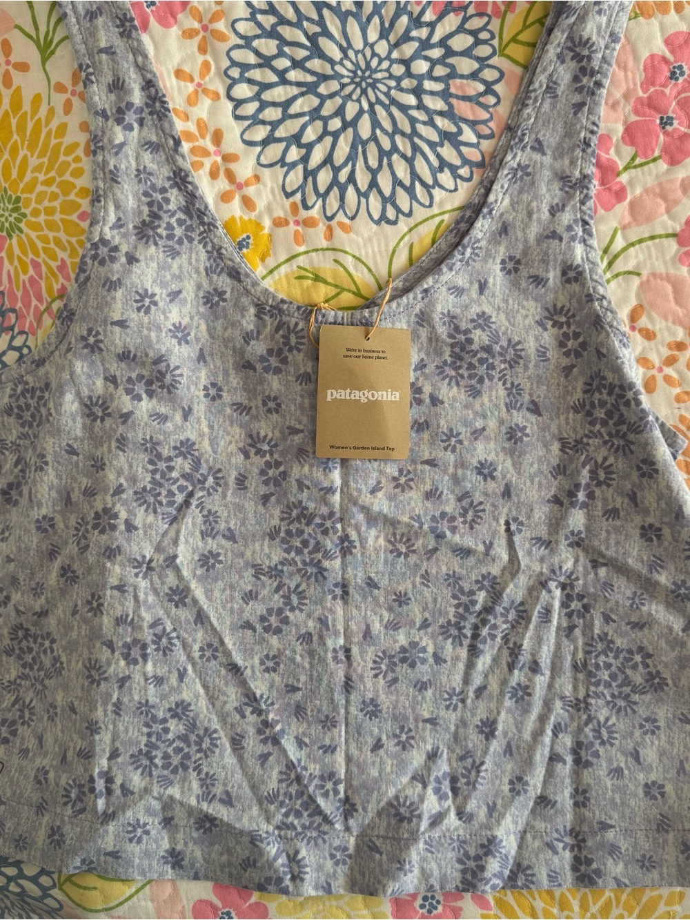 NWT large Patagonia women’s garden island tank top - Picture 2 of 2